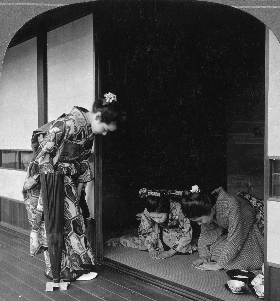 Tre japanske kvinder, Japan, 1905. af B. L. Singley