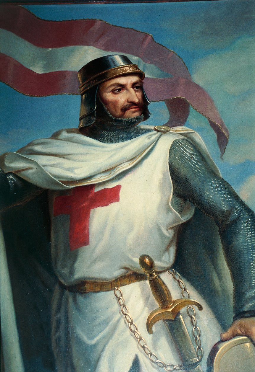 Crusaders Gallery, kirjoittanut B. Strobl (1857-1860) (fresko) af B. Strobl