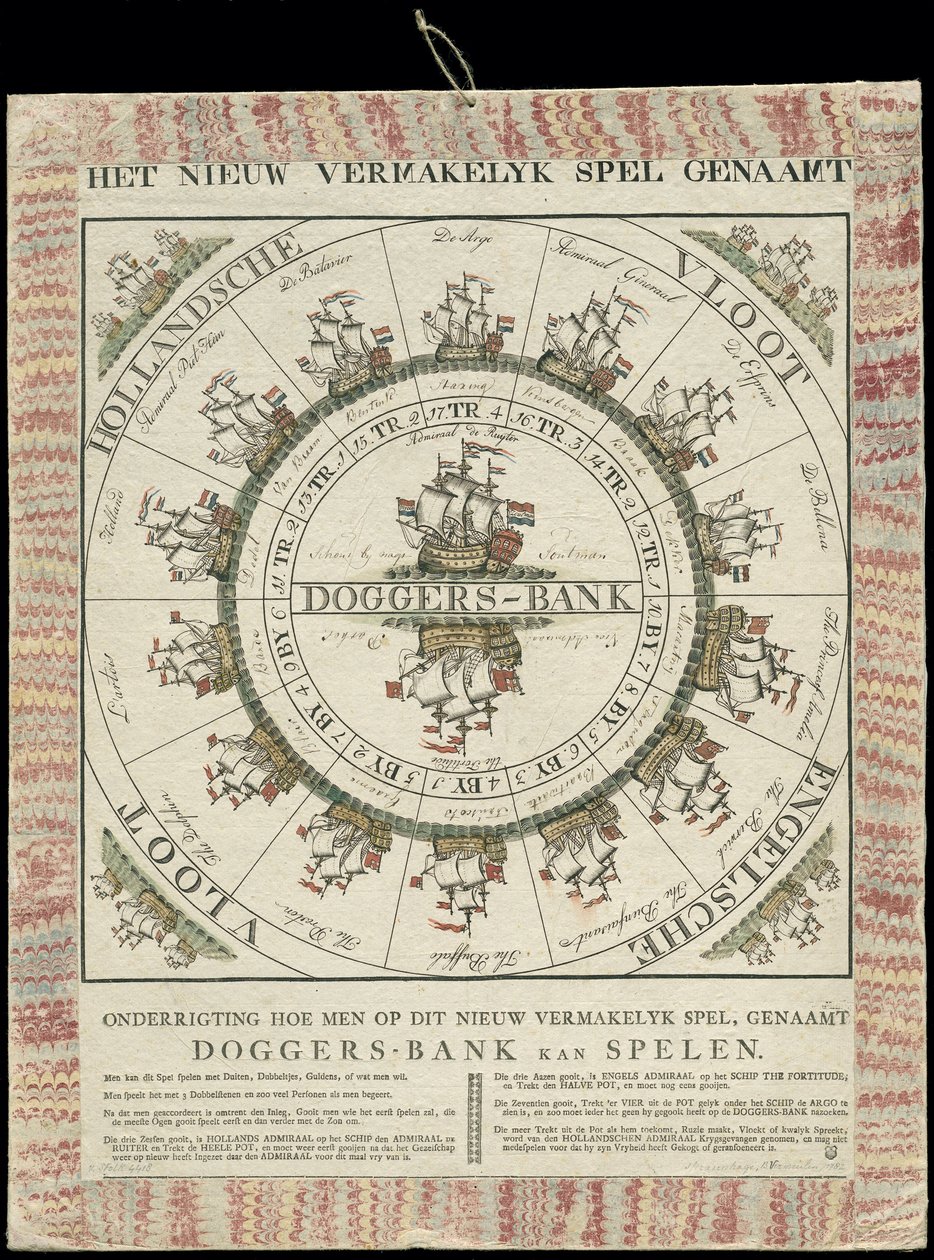 Det nye underholdende spil navngivet / Dogger Bank (titel på objekt) af B. Vermeulen