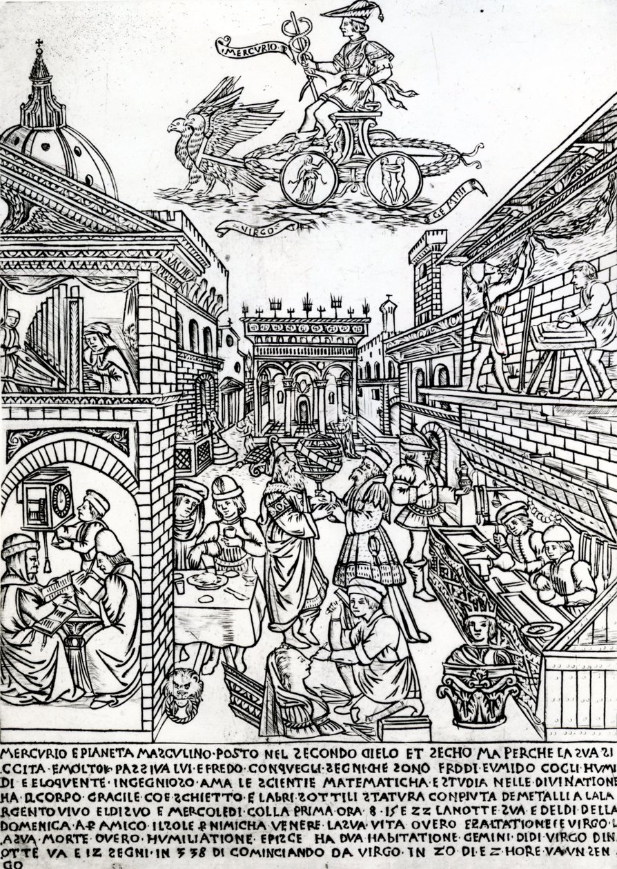 Merkur, ca. 1464 af Baccio Baldini