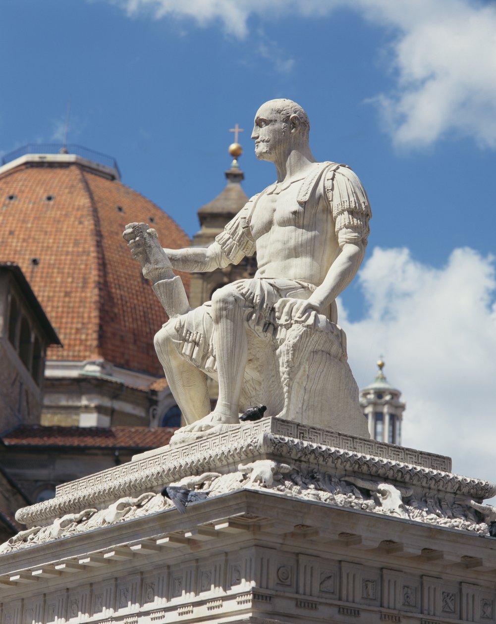 Monument til Giovanni dalle Bande Nere, Piazza San Lorenzo, Firenze (marmor) af Baccio Bandinelli