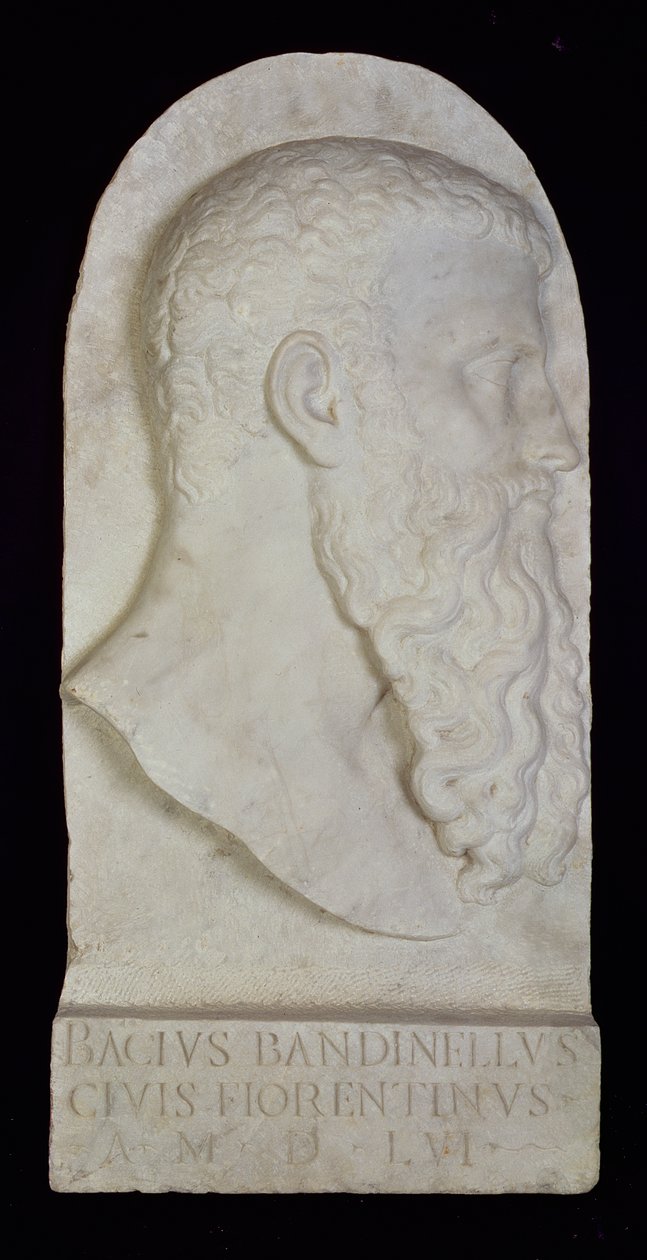 Selvportræt, 1556 (marmor) af Baccio Bandinelli