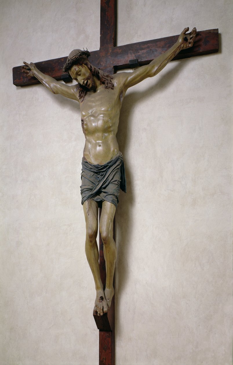 Krucifiks (polykromt træ) af Baccio da Montelupo