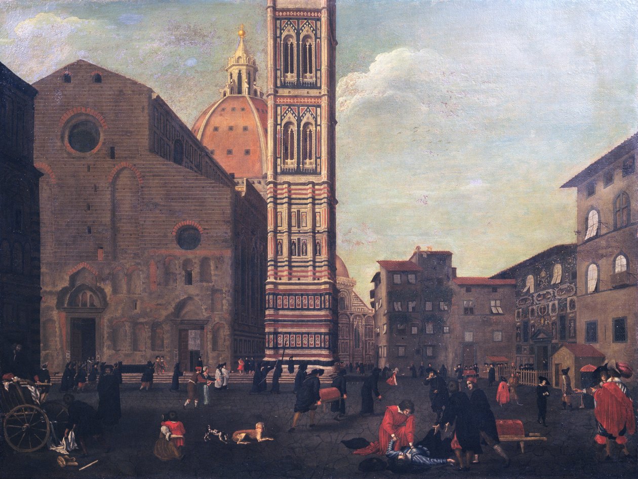 Pesten i Firenze i 1630 af Baccio del Bianco