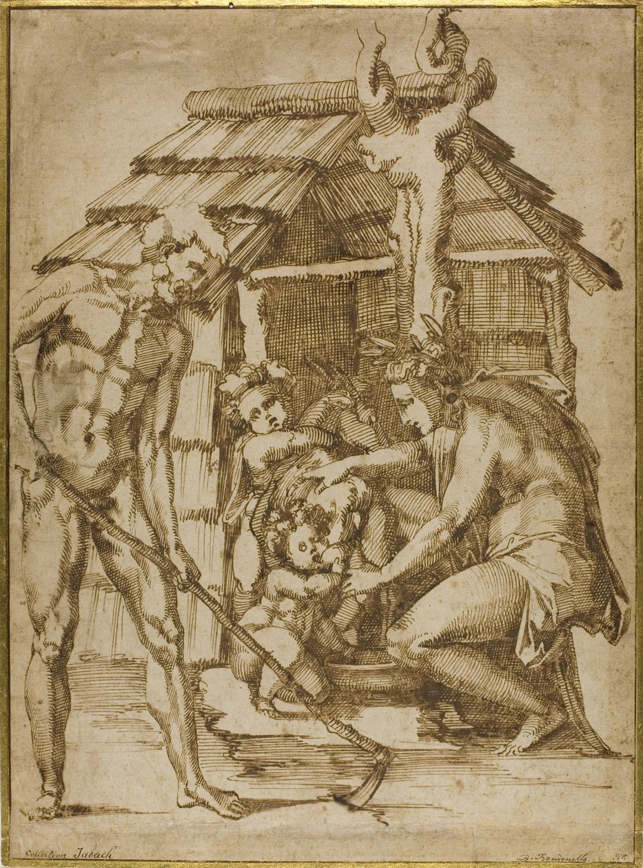 Første familie før et krisecenter, 1547-48 af Baccio Bandinelli