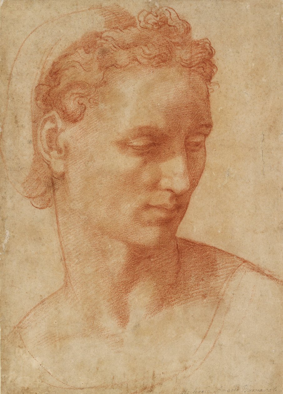 Head of a Woman, begyndelsen af det 16. århundrede af Baccio Bandinelli