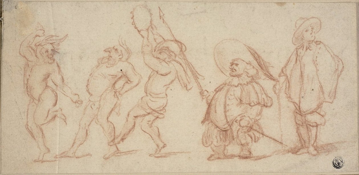Karnevalsfigurer af Baccio del Bianco