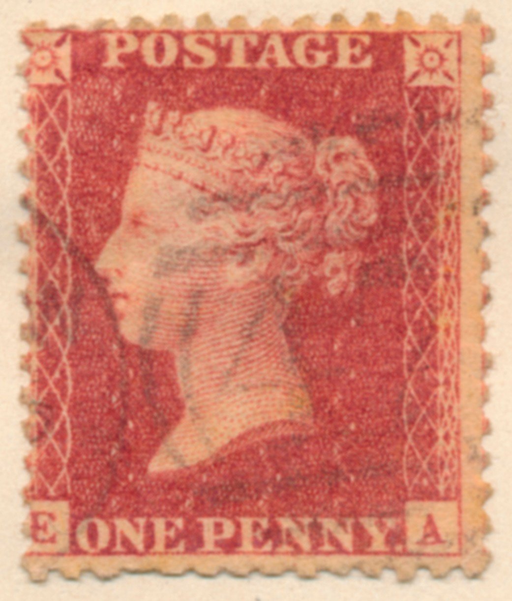The Penny Red frimærke, 1841 af Bacon and Co Perkins