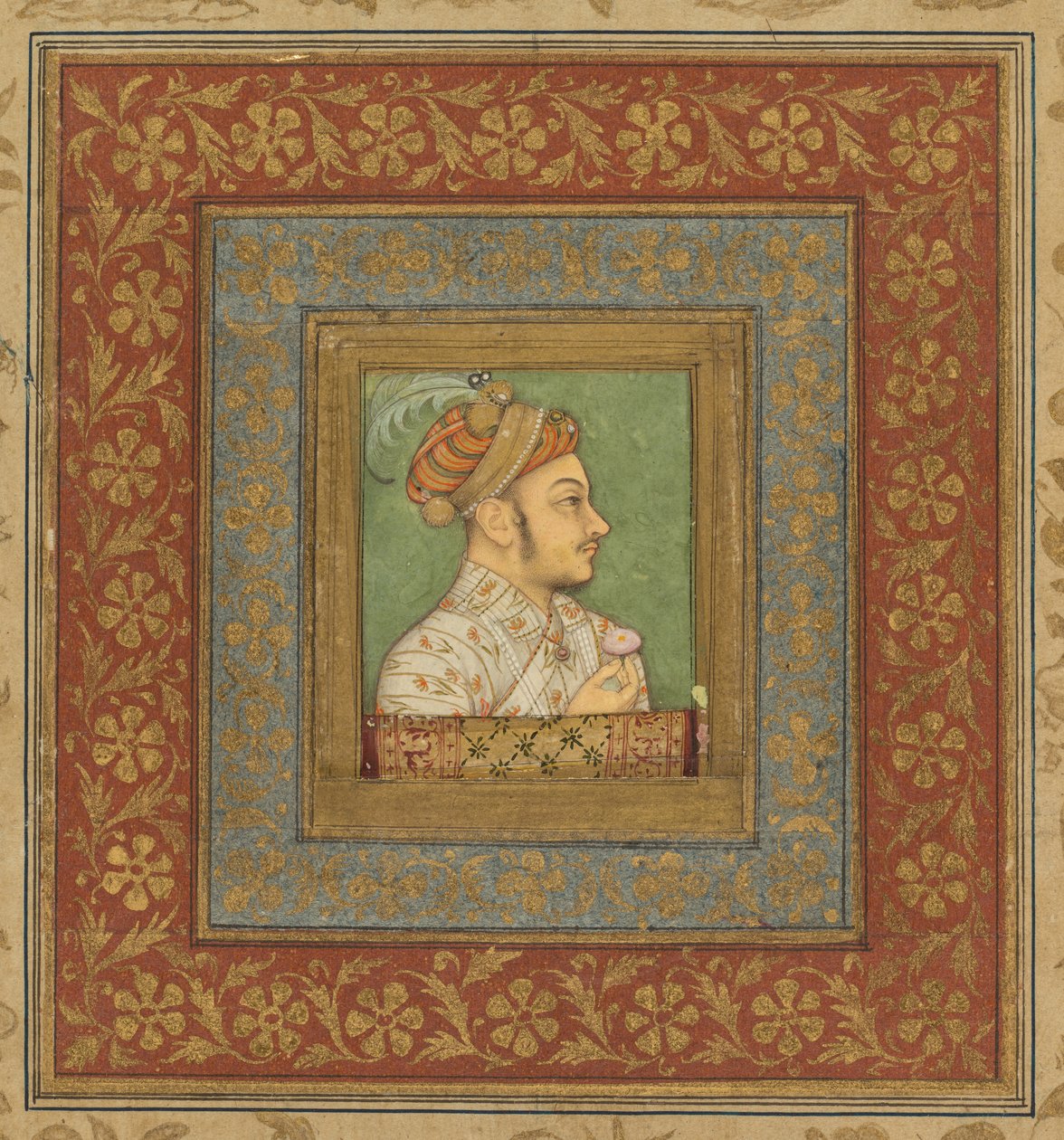 Portræt af Murad Bakhsh 1624-1661, ca. 1635. af Balchand