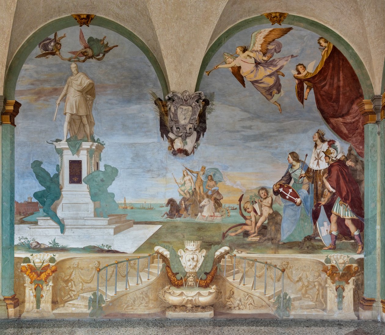 Toscanas dominans over havet af Baldassare (1611-89) Franceschini