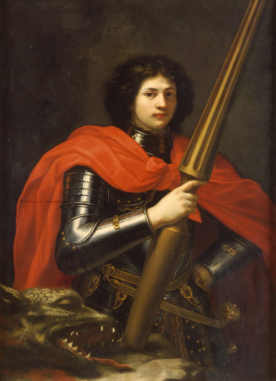 Saint George (olie på lærred) af Baldassare  Franceschini