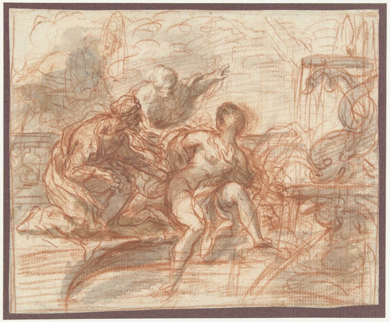 Susanna og de ældste af Baldassare Franceschini (attributed to)