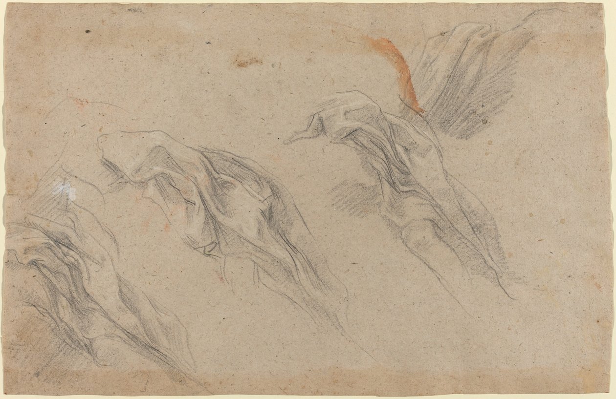Draperistudier [recto] af Baldassare Franceschini