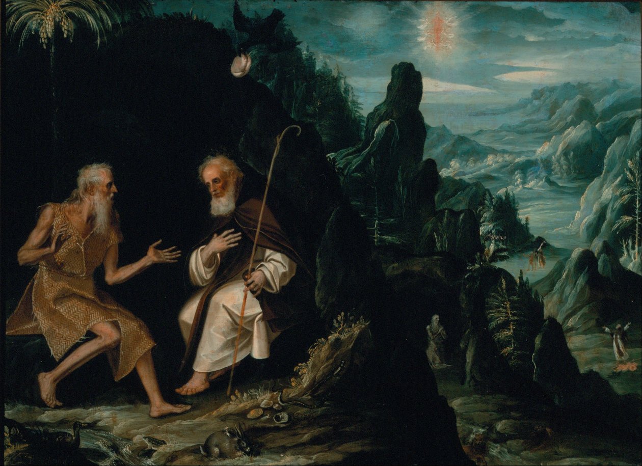 Eremitterne, Saint Paul og Saint Anthony af Baltasar de Echave Ibía