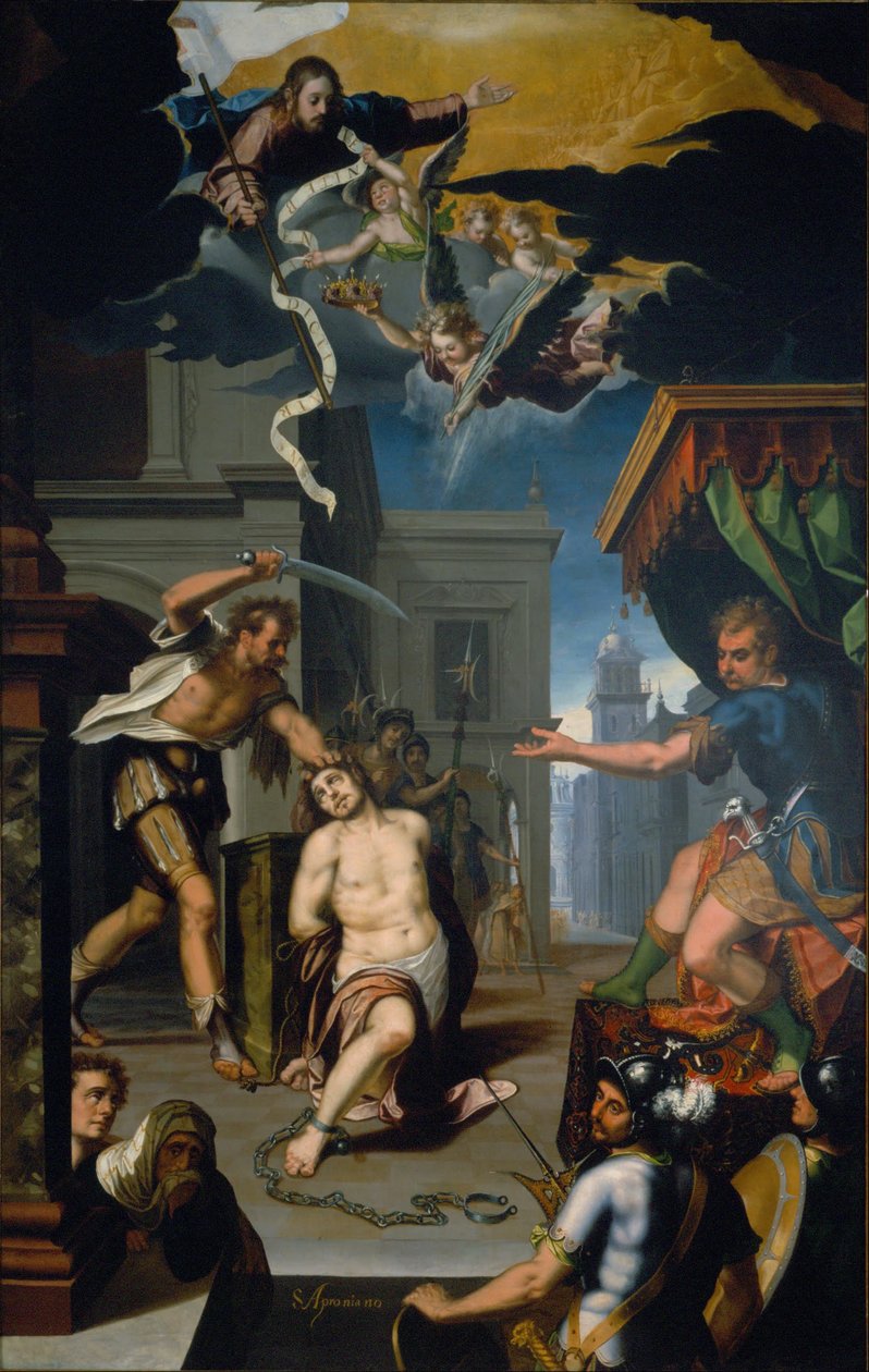 Martyrium af Saint Apronianus af Baltasar de Echave Orio