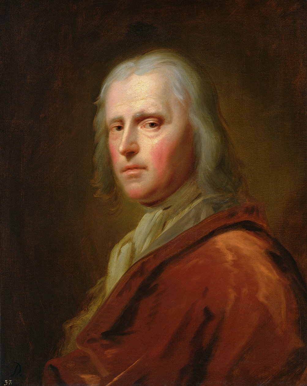 Portræt af en mand af Balthasar Denner