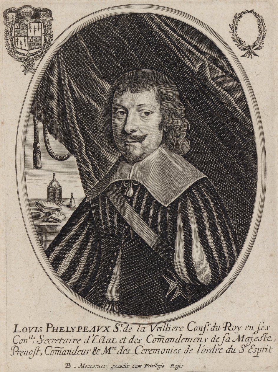 Louis Phélypeaux de La Vrillière, udenrigsminister for den såkaldte reformerede religion af Balthazar Moncornet