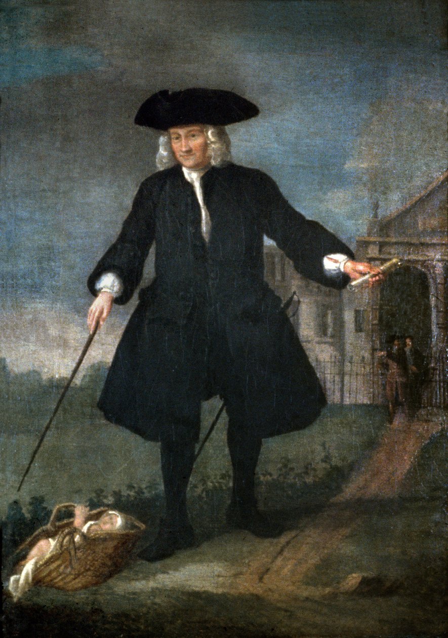 Portræt af kaptajn Thomas Coram (ca. 1668-1751) af Balthasar Nebot