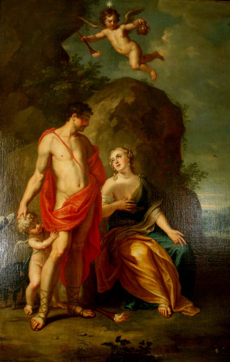 Venus og Adonis af Balthasar Beschey