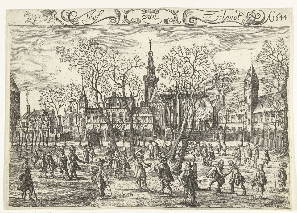 Retten i Zeeland i Middelburg, 1644 thof van Zeelandt Ao. 1644 (titel på objekt) af Balthasar Florisz. van Berckenrode