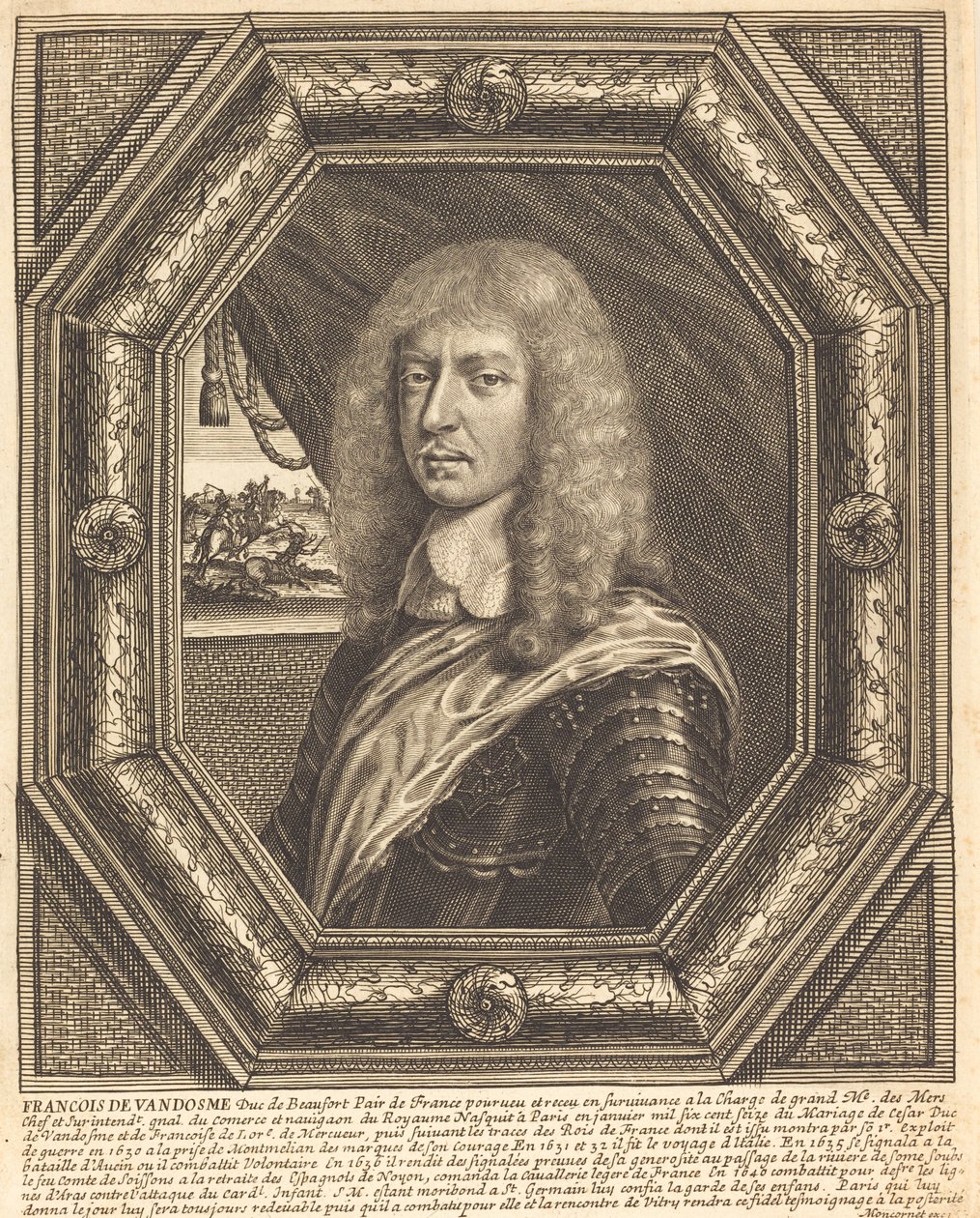 Francois de Vendome, hertug af Beaufort af Balthasar Moncornet