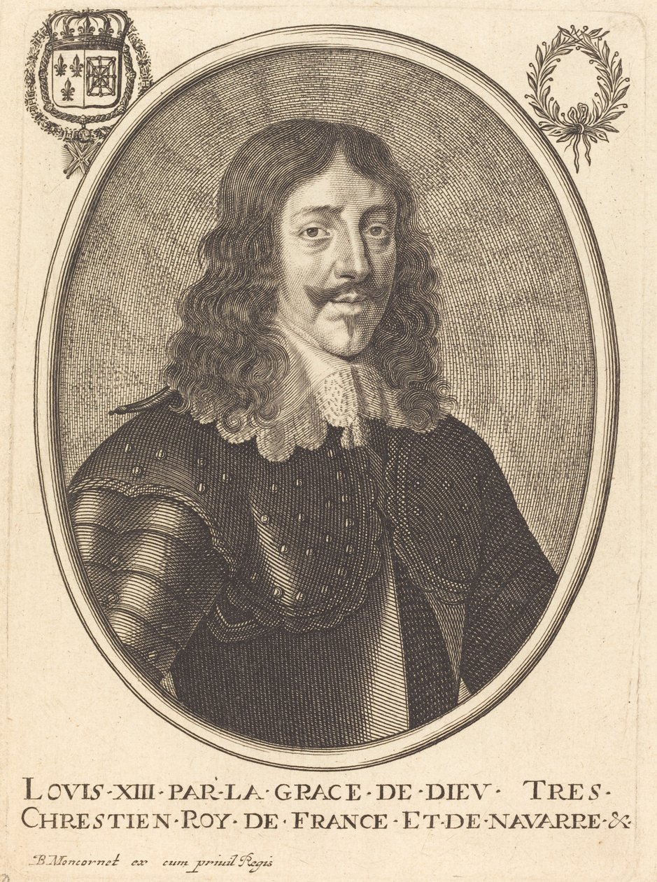 Ludvig XIII, konge af Frankrig af Balthasar Moncornet
