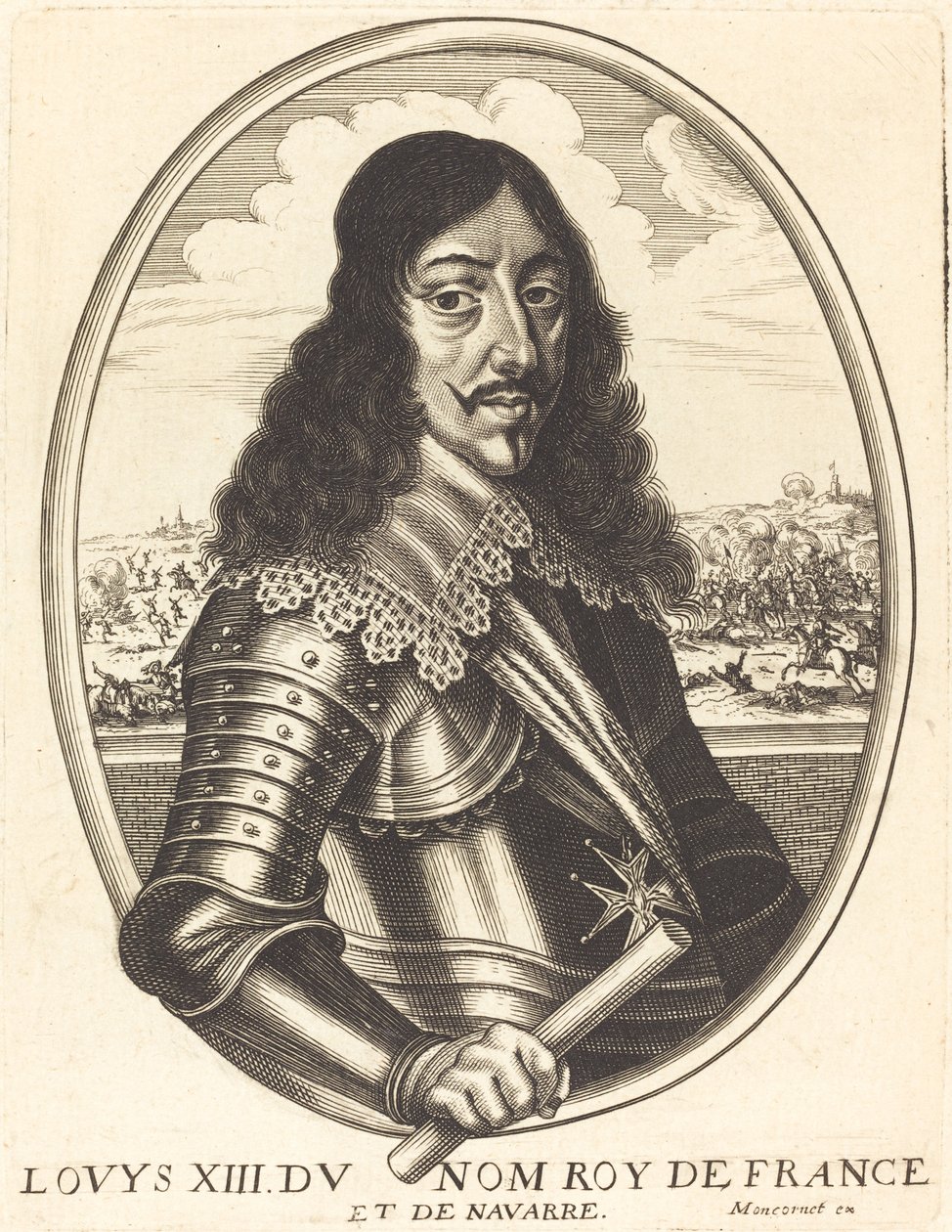 Ludvig XIII, konge af Frankrig af Balthasar Moncornet