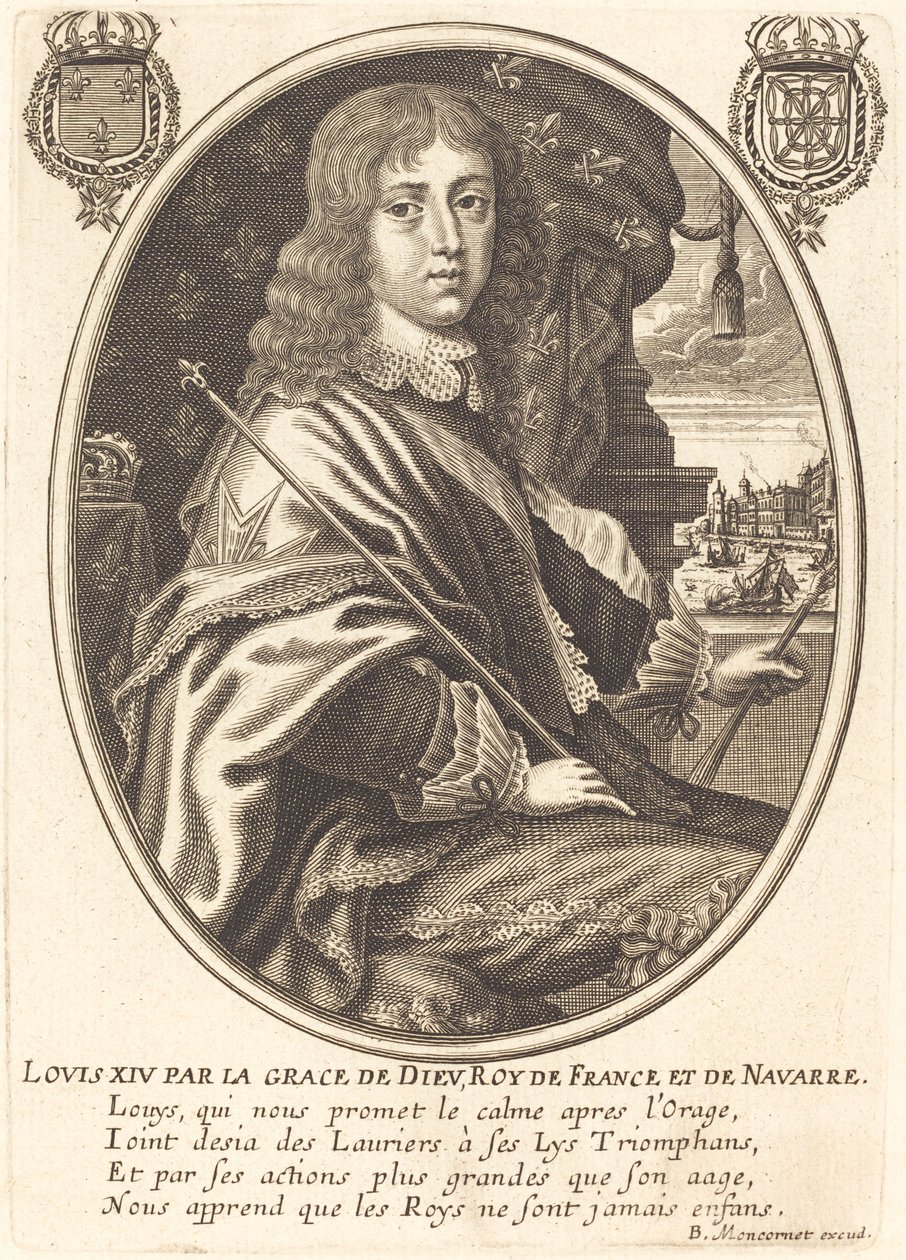 Ludvig XIV, konge af Frankrig af Balthasar Moncornet
