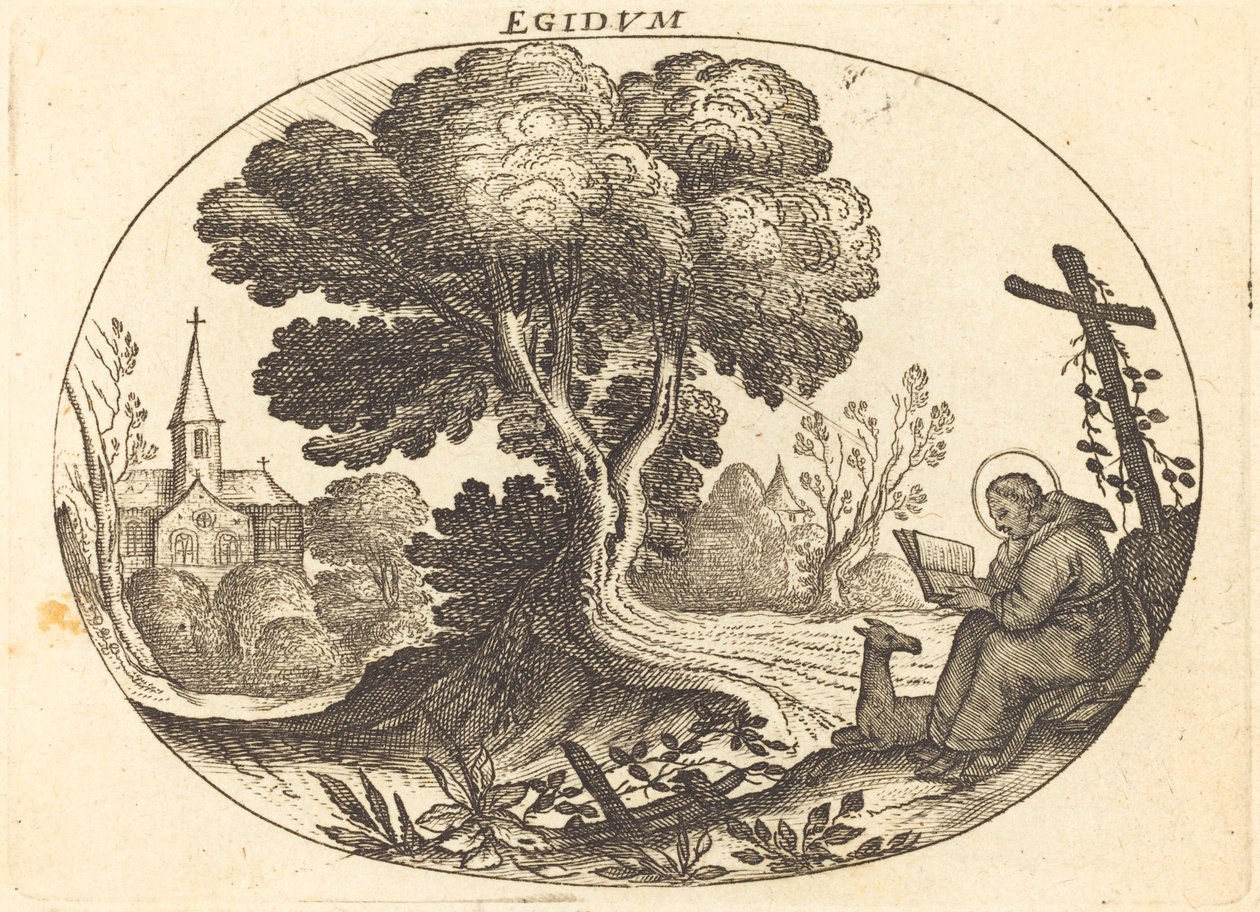 Sankt Egidius og en dåe af Balthasar Moncornet