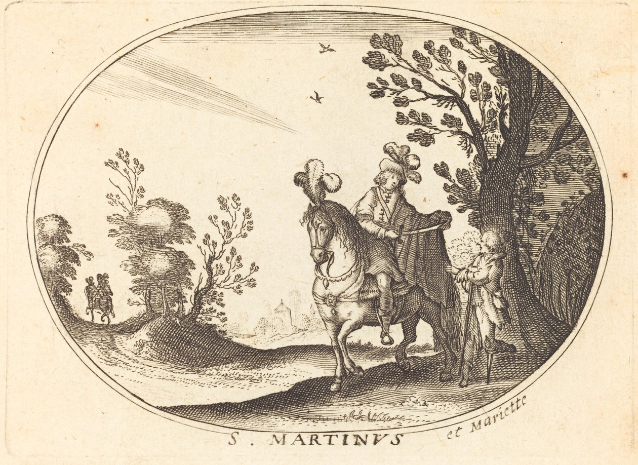 Sankt Martin og tiggeren af Balthasar Moncornet