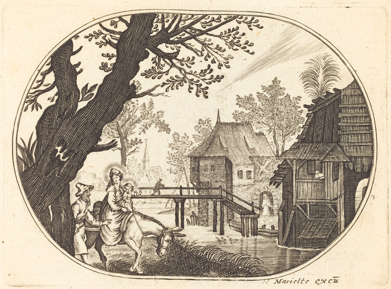 Flugten til Egypten af Balthasar Moncornet