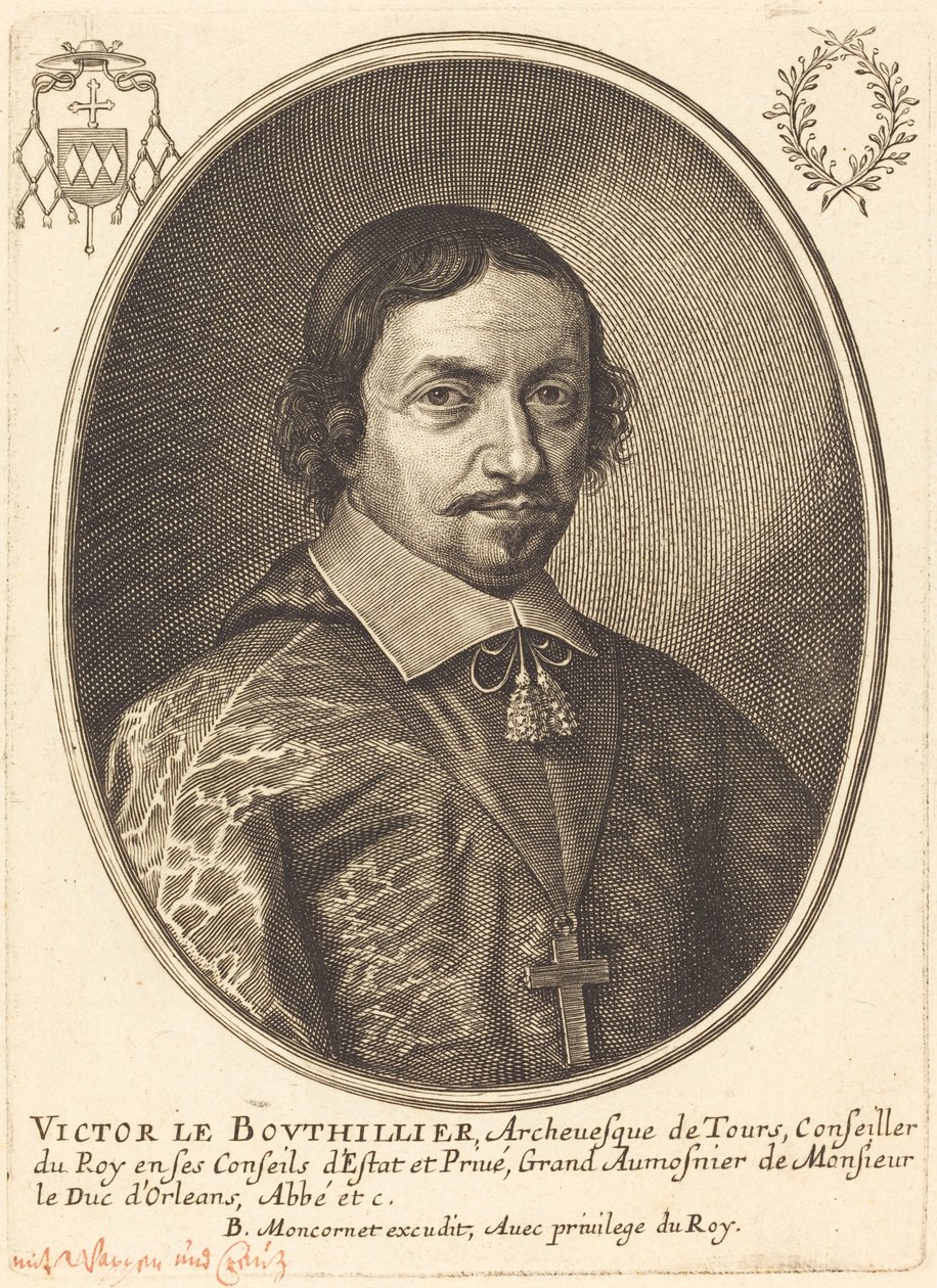 Victor Bouthillier af Balthasar Moncornet