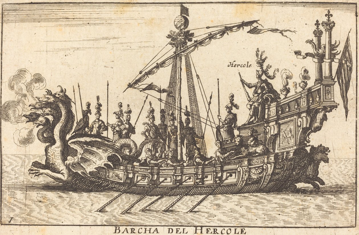 Alle del Hercole af Balthasar Moncornet after Remigio Cantagallina