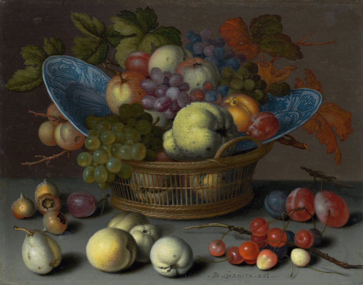 Kurv med frugter af Balthasar van der Ast