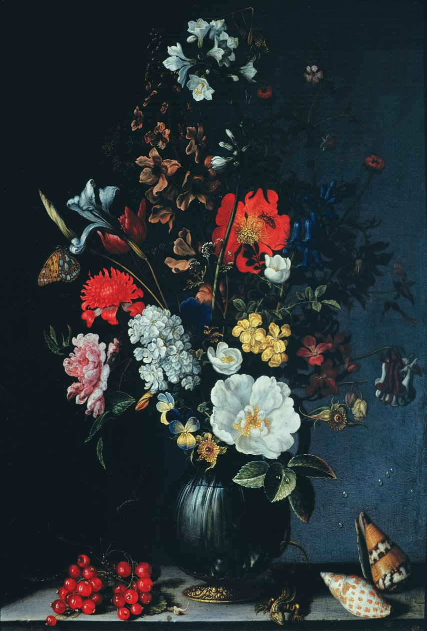Stilleben med blomster af Balthasar van der Ast