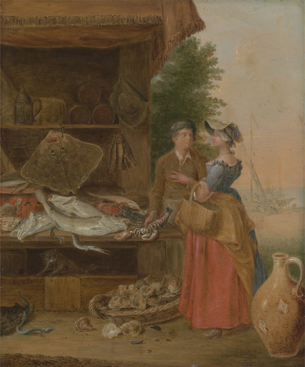 Fiskehandlere går i stå af Balthasar Nebot