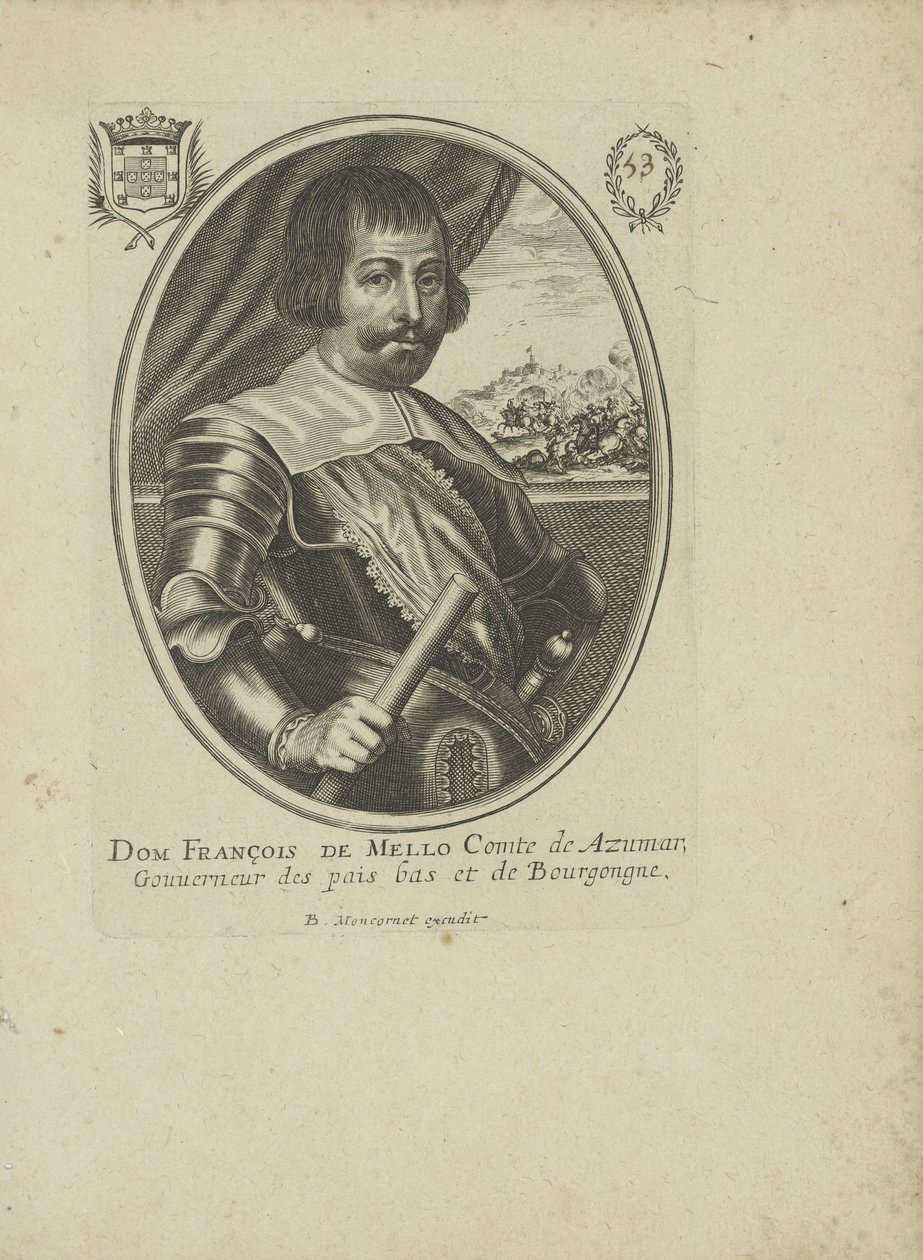Francisco Manuel de Mello 1608-1666, en 1640-1650. af Balthazar Moncornet