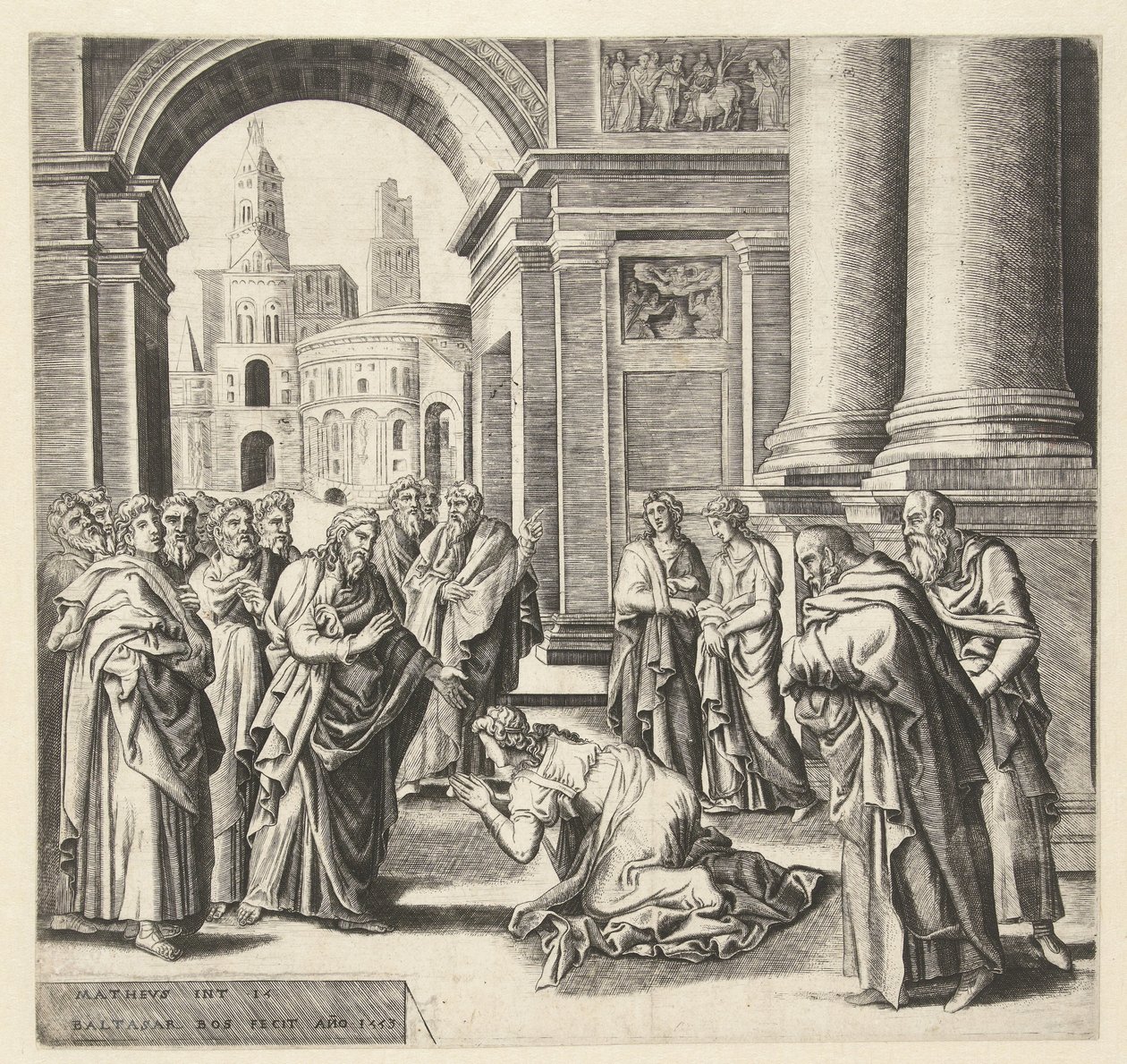 Kristus og Kanaans hustru af Balthazar van den Bos