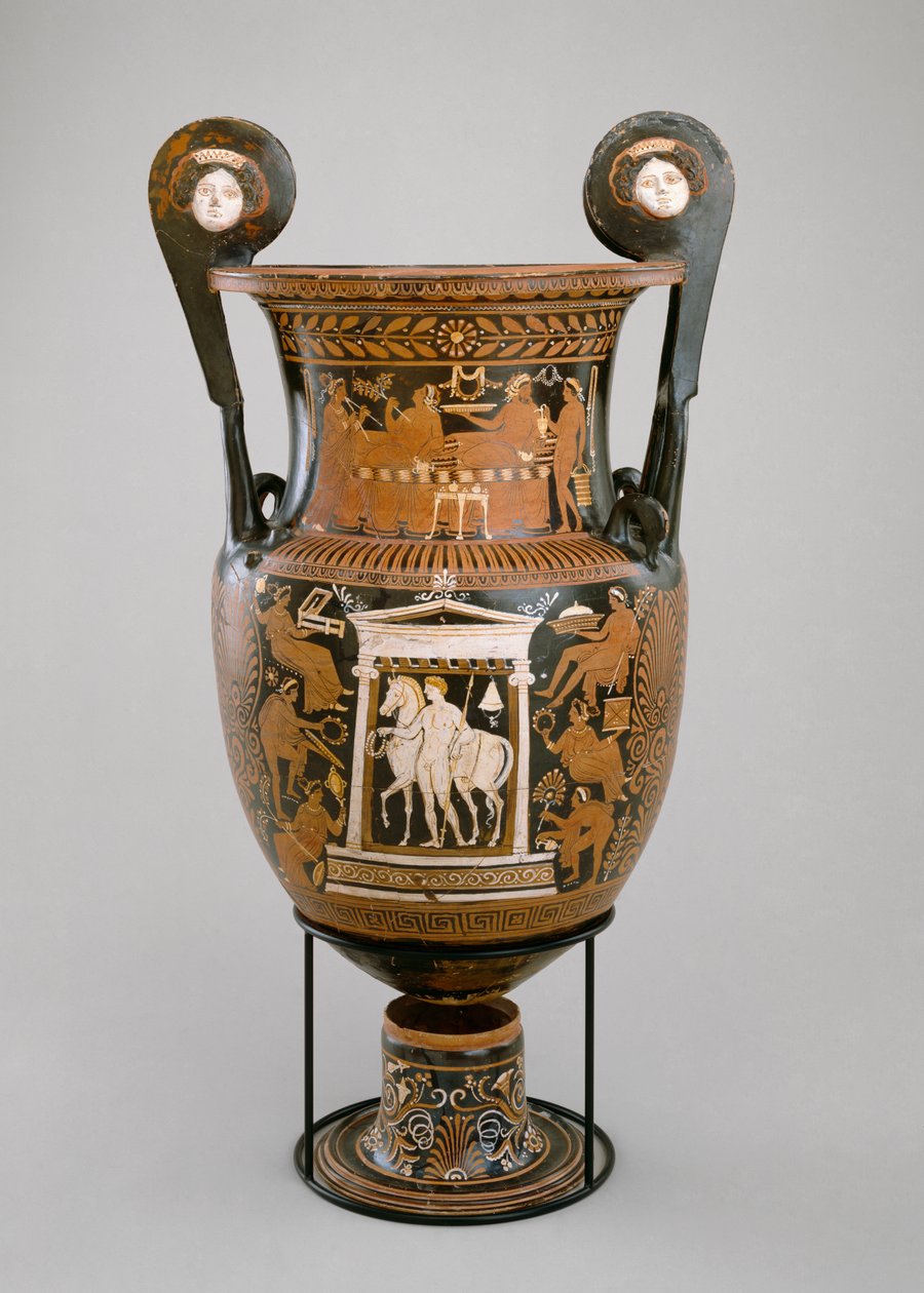 Volute krater, Apulien, 320-310 f.Kr. (ler) (se også 321231) af Baltimore Painter