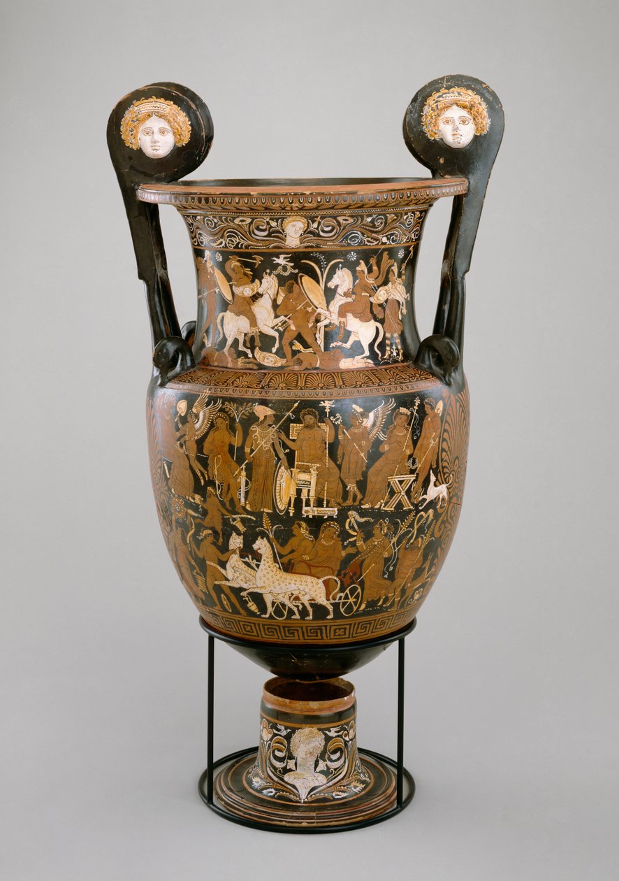Volute krater, Apulien, 320-310 f.Kr. (ler) (se også 321232) af Baltimore Painter