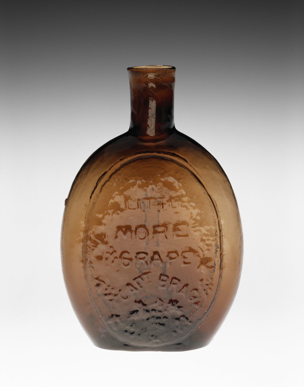 Figurkolbe, ca. 1847 (blyfrit glas) af Baltimore Glass Works