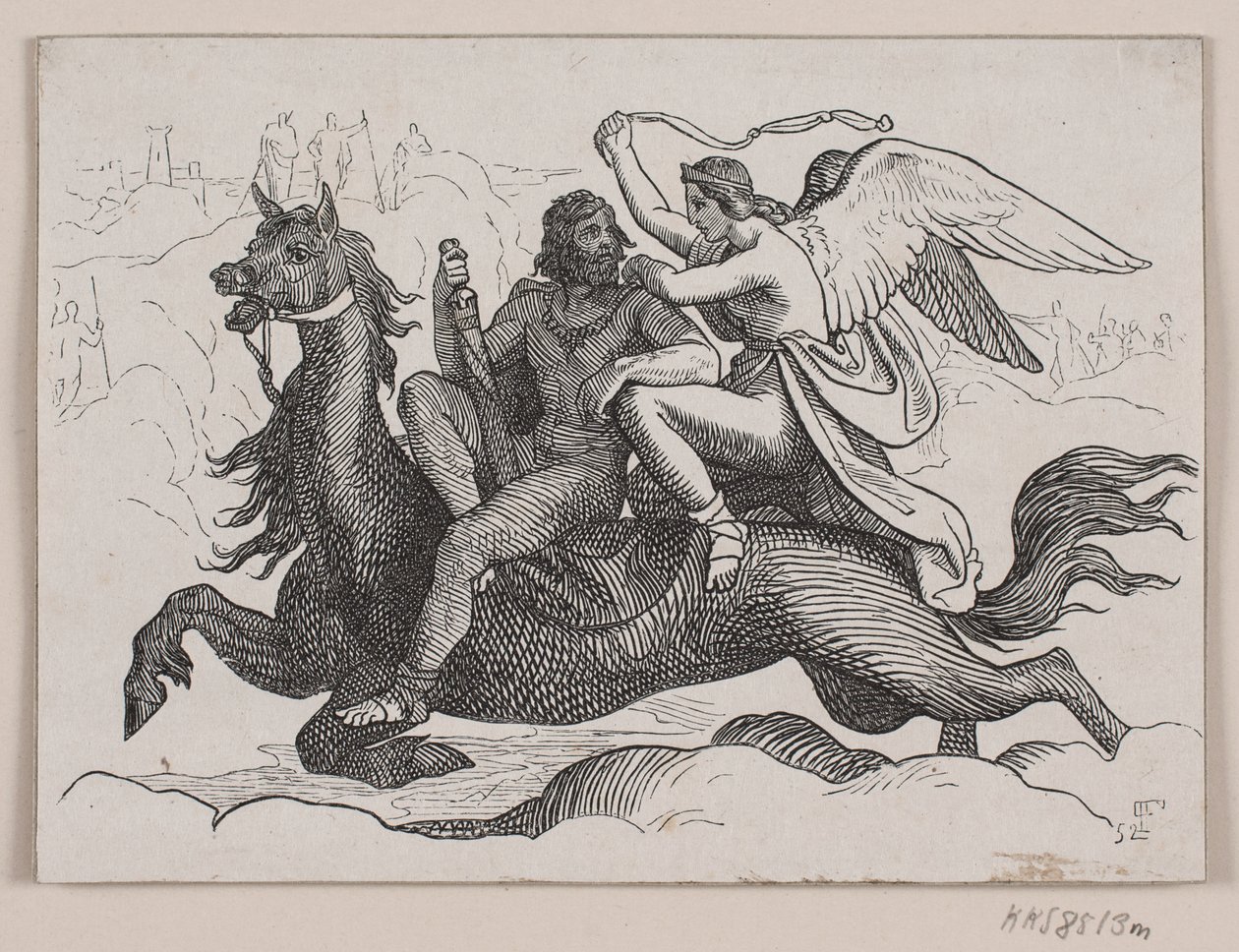 Illustration til "Arngrims sønner" af Balzer Dahl