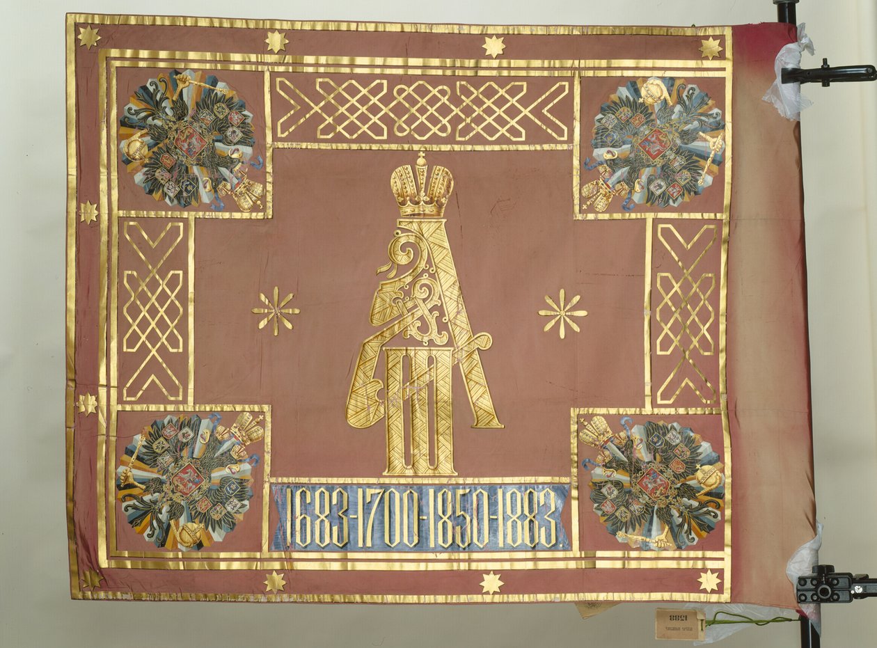 Banner for Leib-Guard Preobrazhensky Regiment, 1883 af Banners and Standards Flags