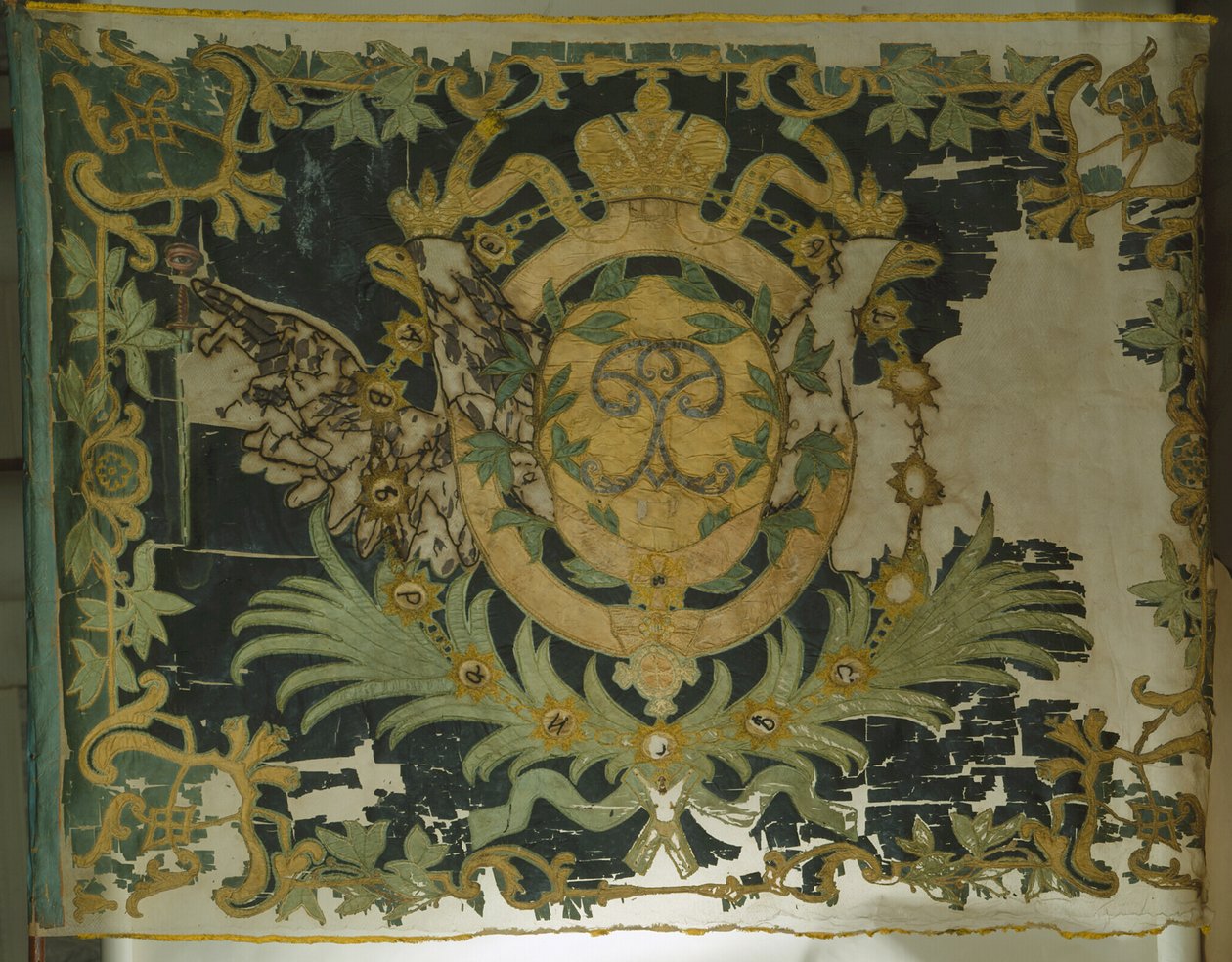 Saint Georges flag for infanteriregimentet, 1762 af Banners and Standards Flags