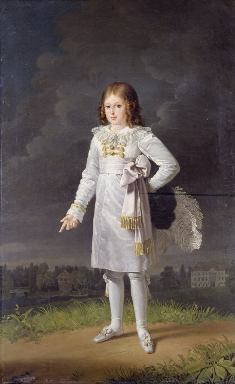 Frederic-Napoleon (1815-33) Prins Bacciochi, 1819 af Barbara Krafft