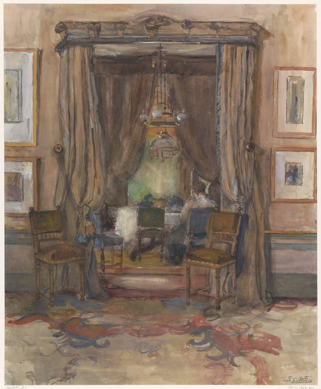 Stuen ved Riouwstraat i Haag, i dagslys af Barbara Elisabeth van Houten