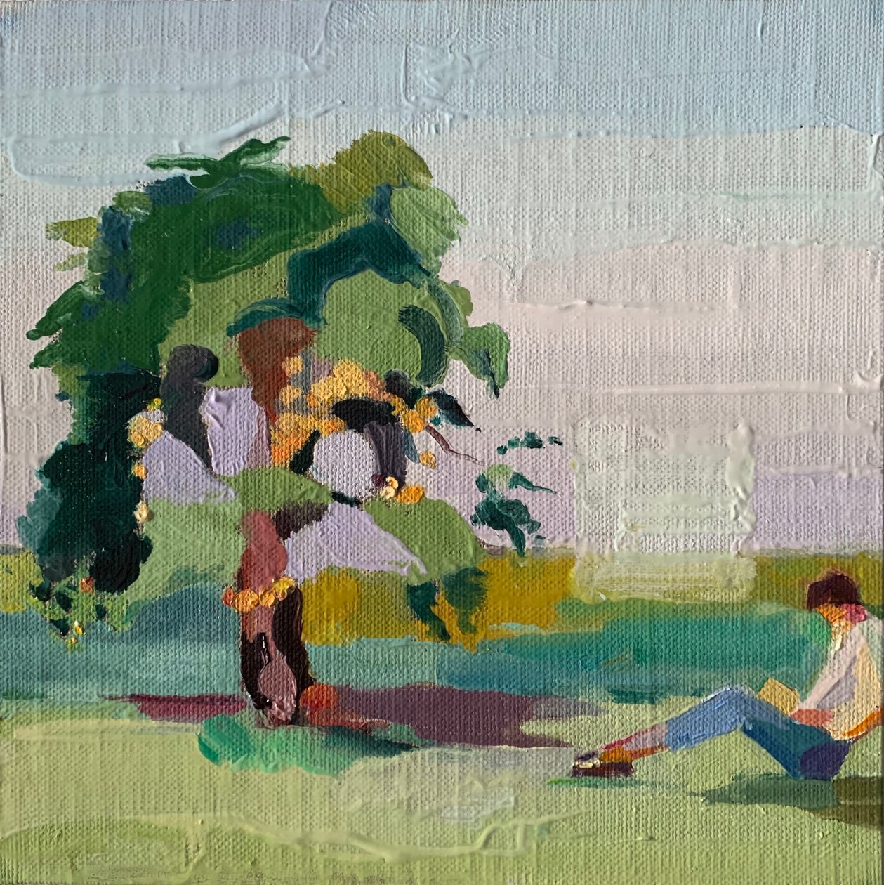 Bank bank, 2020 af Barbara Hoogeweegen