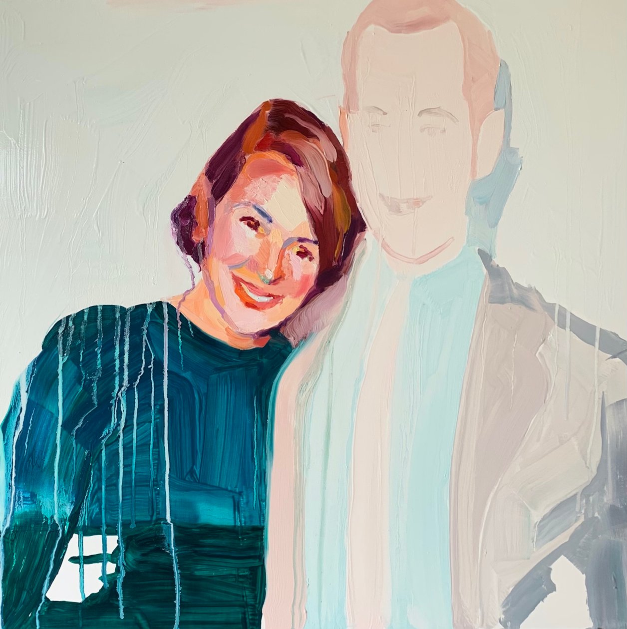 Nostalgi, 2021 (olie på polyesterlærred) af Barbara Hoogeweegen