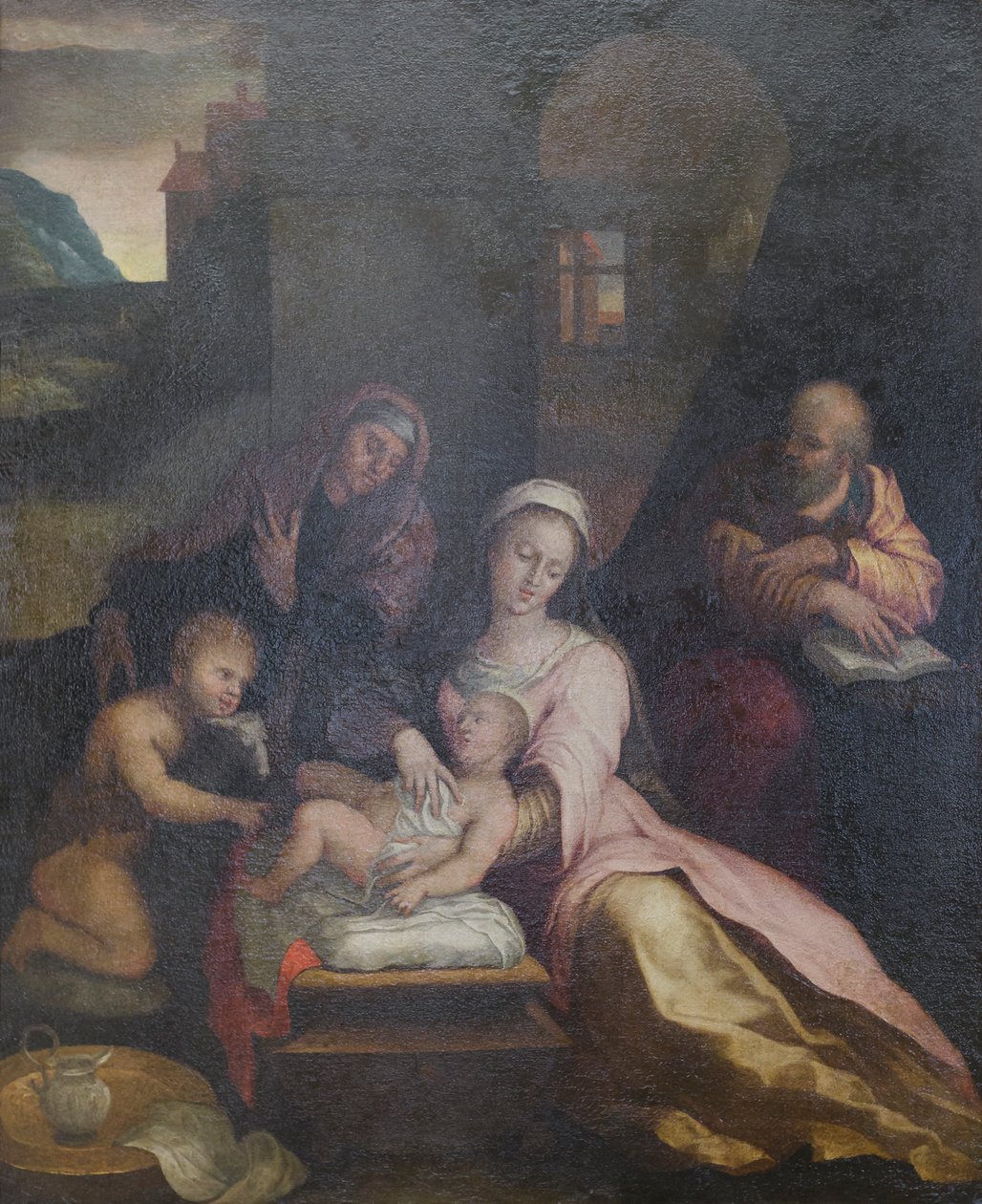 Den hellige familie med Johannes og Elisabeth (maleri) af Barbara Longhi