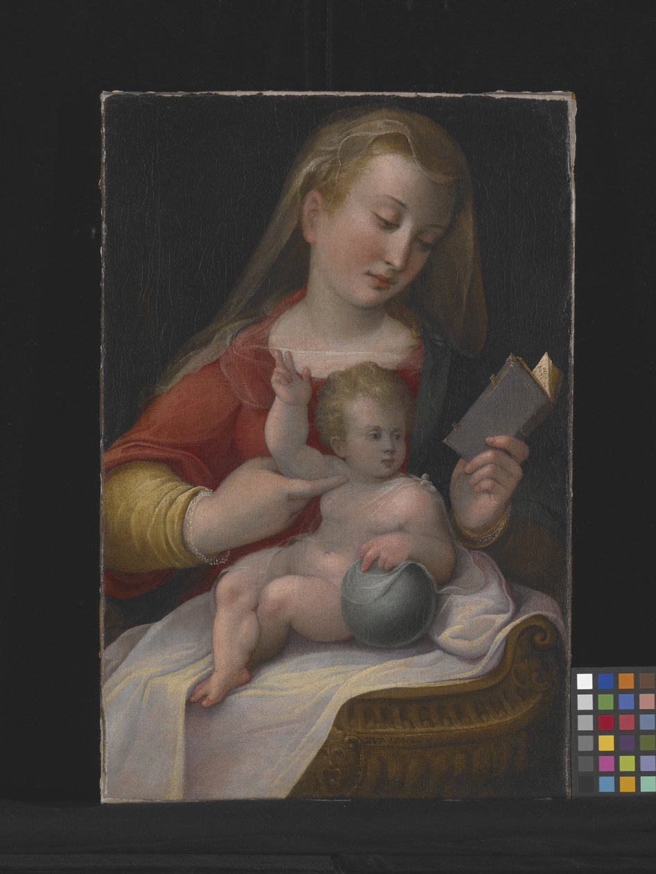 Madonna And Child (olie på lærred) af Barbara Longhi